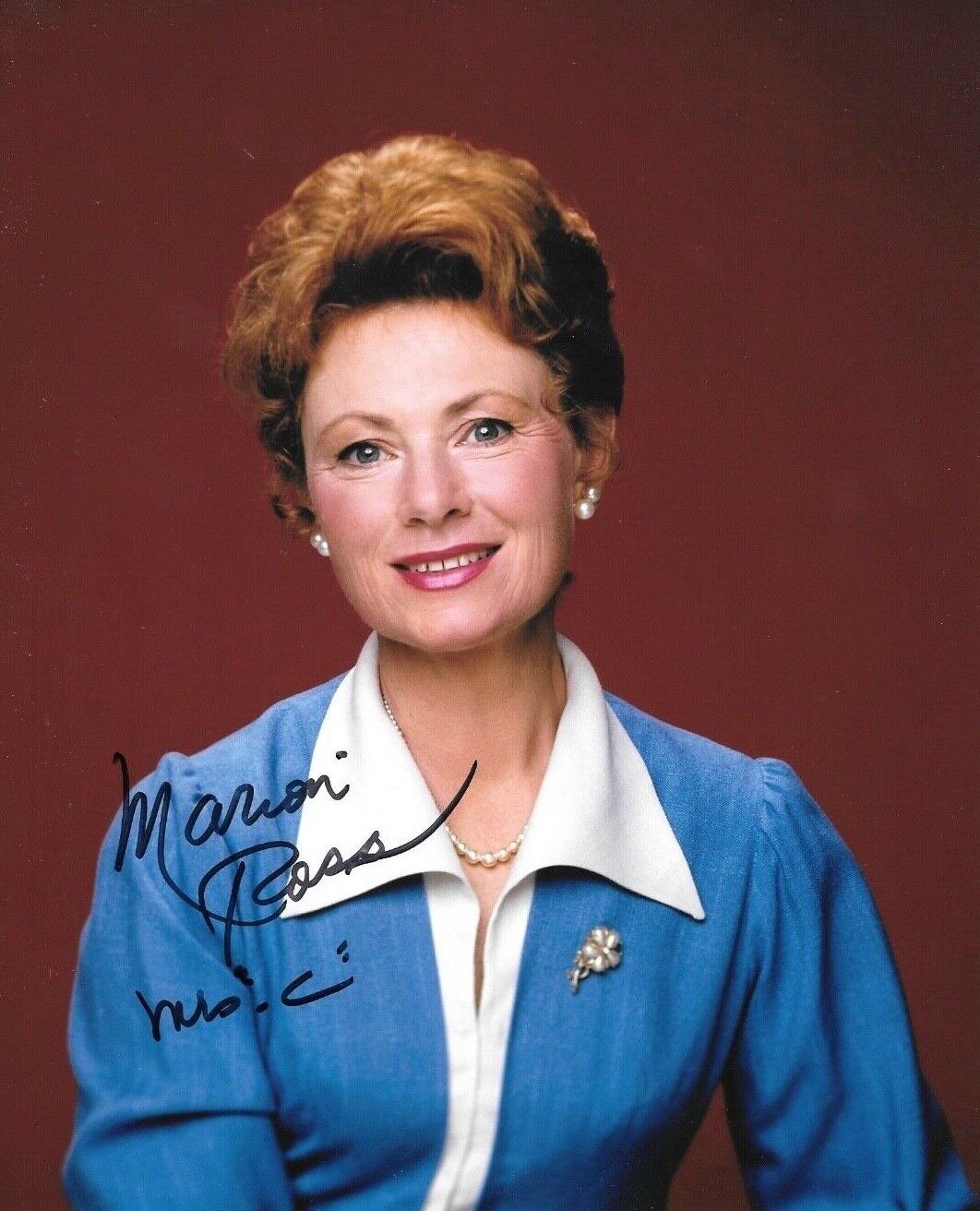 * MARION ROSS * signed 8x10 Photo Poster painting * HAPPY DAYS * MRS. CUNNINGHAM * COA * 4