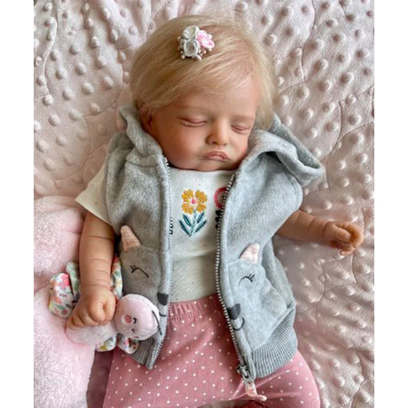 Silicone Baby Dolls  18 Cute Carol Realistic Reborn Baby Girl