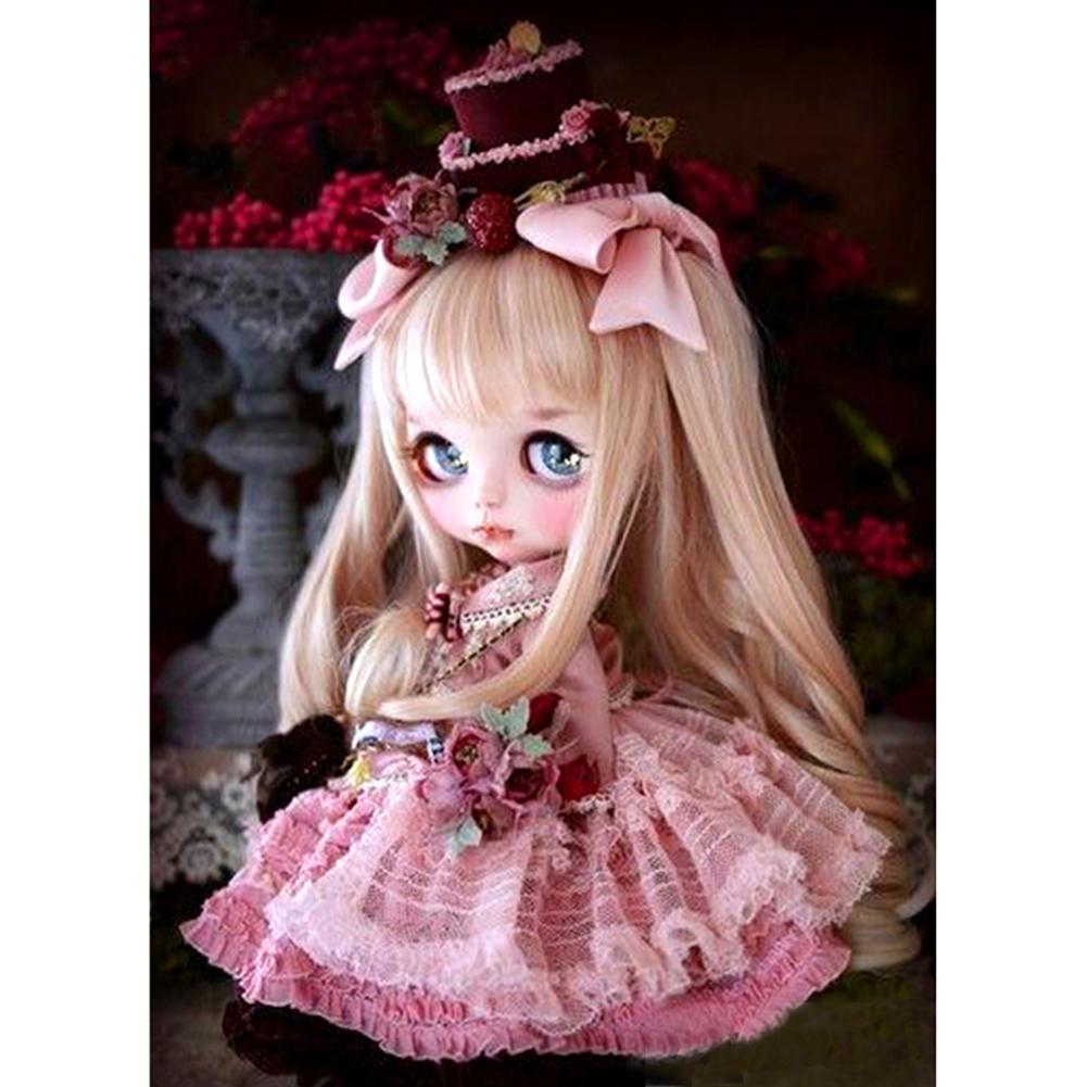 

30*40CM - Girl - Round Drill Diamond Painting, 501 Original