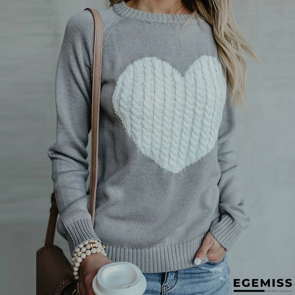Fashion Turtleneck Love Sweater Woman | EGEMISS