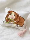 14CT Needle Insert Bag 2 Strands Printed Knitting Threads Pin Pouch with Tassel