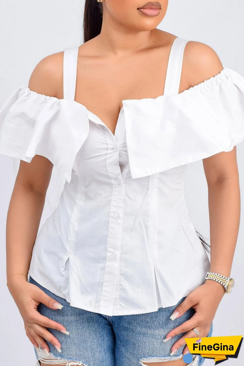 Black Casual Solid Backless Off the Shoulder Tops