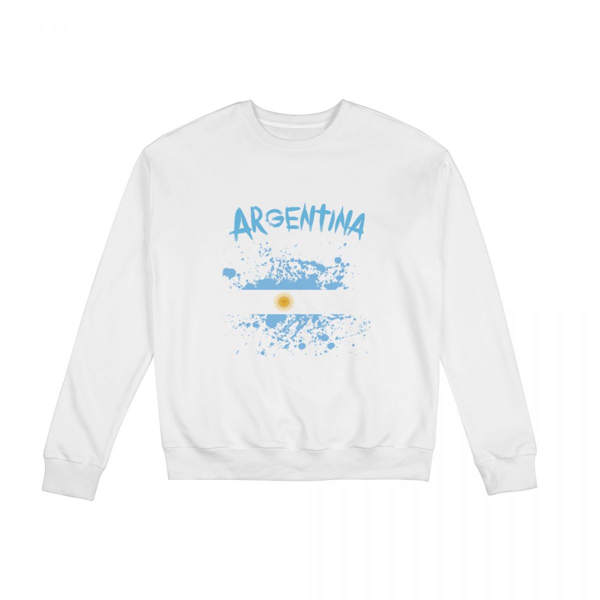 Argentina Ink Spatter Long Sleeve Sweatshirt