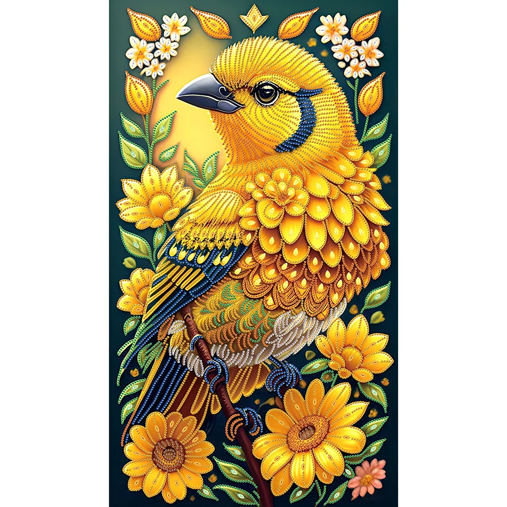 Partial Special-shaped Crystal Rhinestone Diamond Painting - Bird(Canvas|40*70cm)