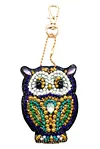 5pcs DIY Full Drill Diamond Paintng Special-shaped Owl Keychains Kit