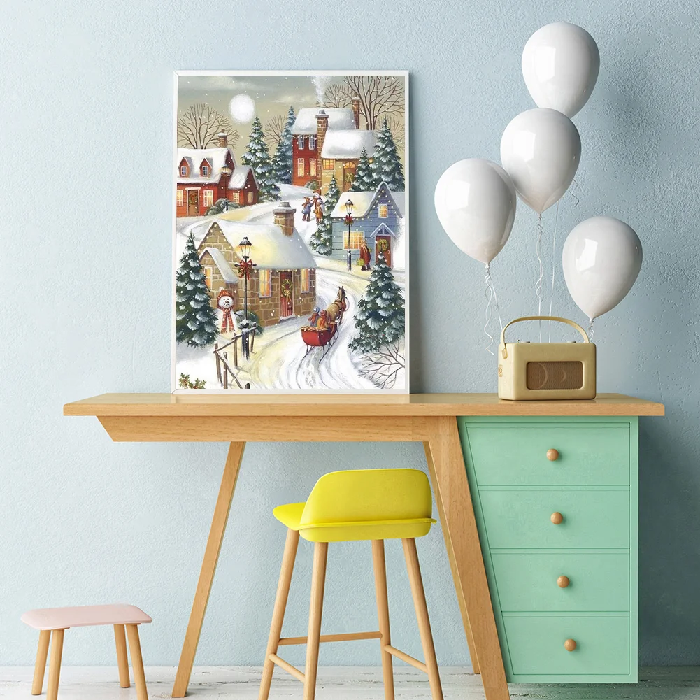 11ct 3-Strand Stampted Cross Stitch - Snow(50*40cm)