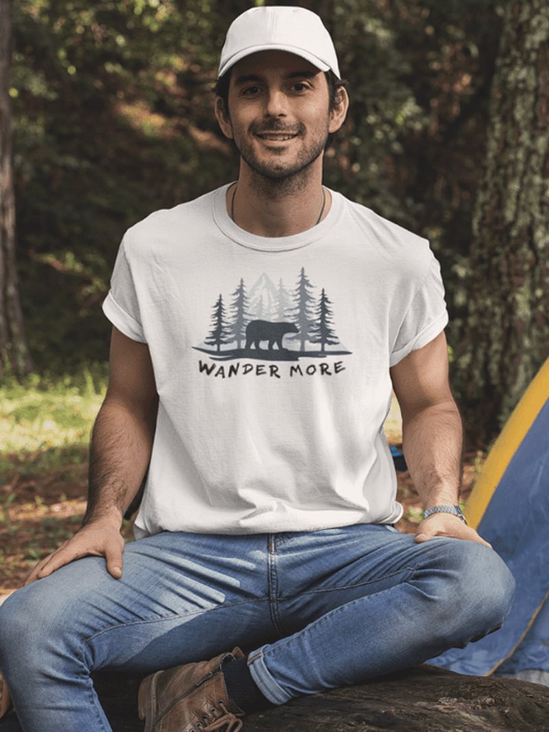 Forest Wander More Printed Men's T-Shirt in  mildstyles
