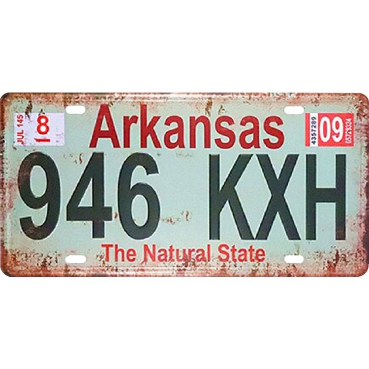 Arkansas 946 KXH - Car Plate License Tin Signs/Wooden Signs - 5.9x11.8in