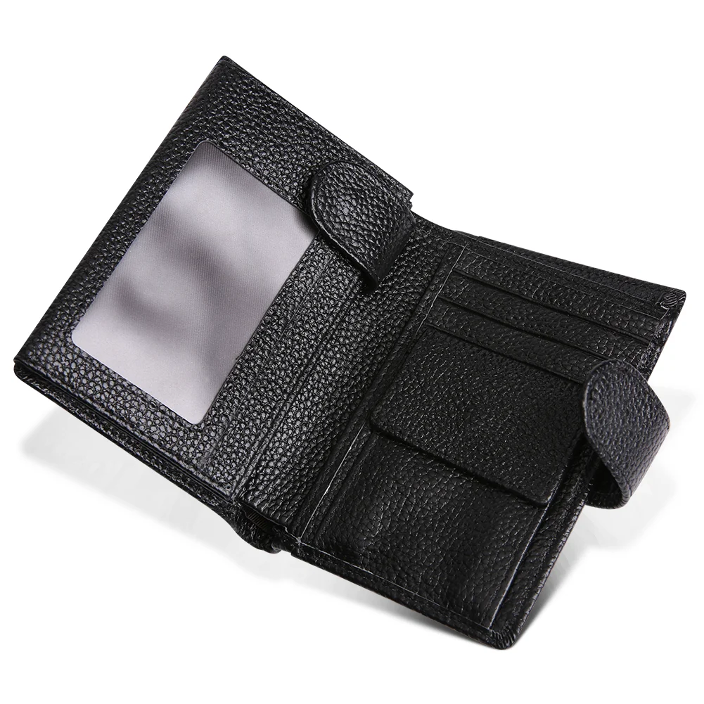 Men's wallet rfid multi-card slot casual retro leather wallet large capacity clutch