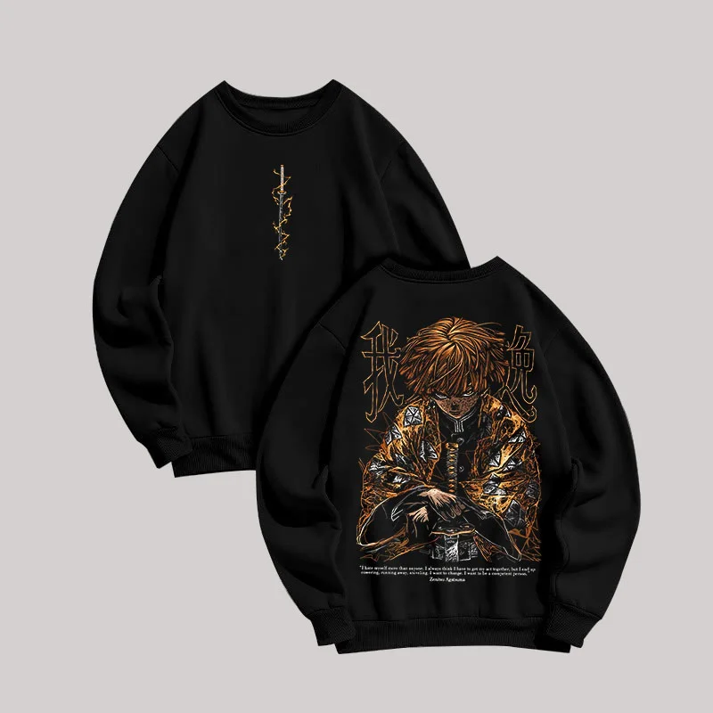Demon Slayer Zenitsu Printed Unisex Sweatshirt