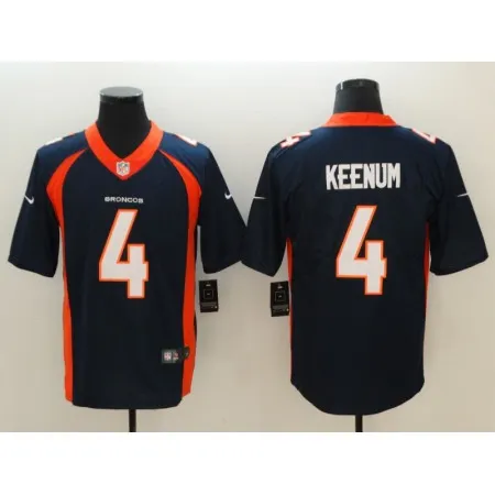 Men's NFL Denver Broncos #4 Case Keenum Blue Vapor Untouchable  Limited Stitched Jersey