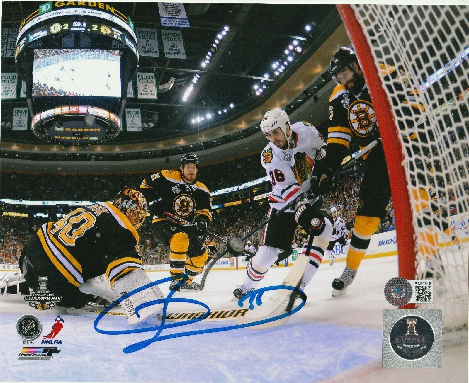 DAVE BOLLAND Signed STANLEY CUP FINAL 8x10 Photo Poster painting with Beckett COA (BAS)