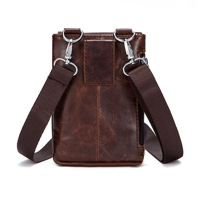 Leather Simple Style Chunky Sling Shoulder Bag Fanny Bag