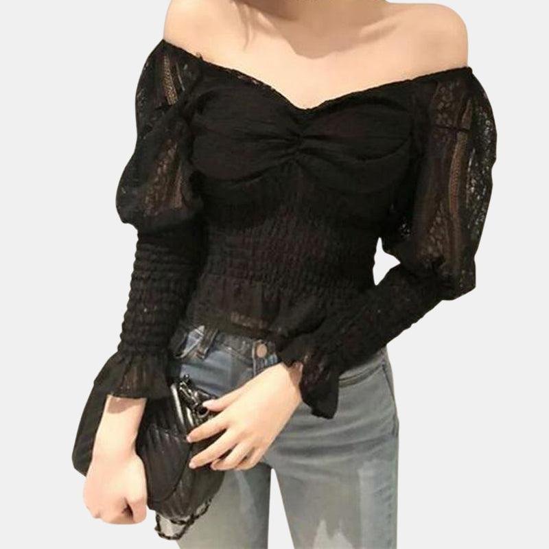 Victorian Puff Sleeve Lace Top