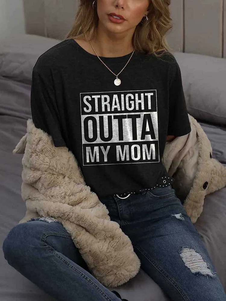 Bestdealfriday Straight Outta My Mom T-Shirt