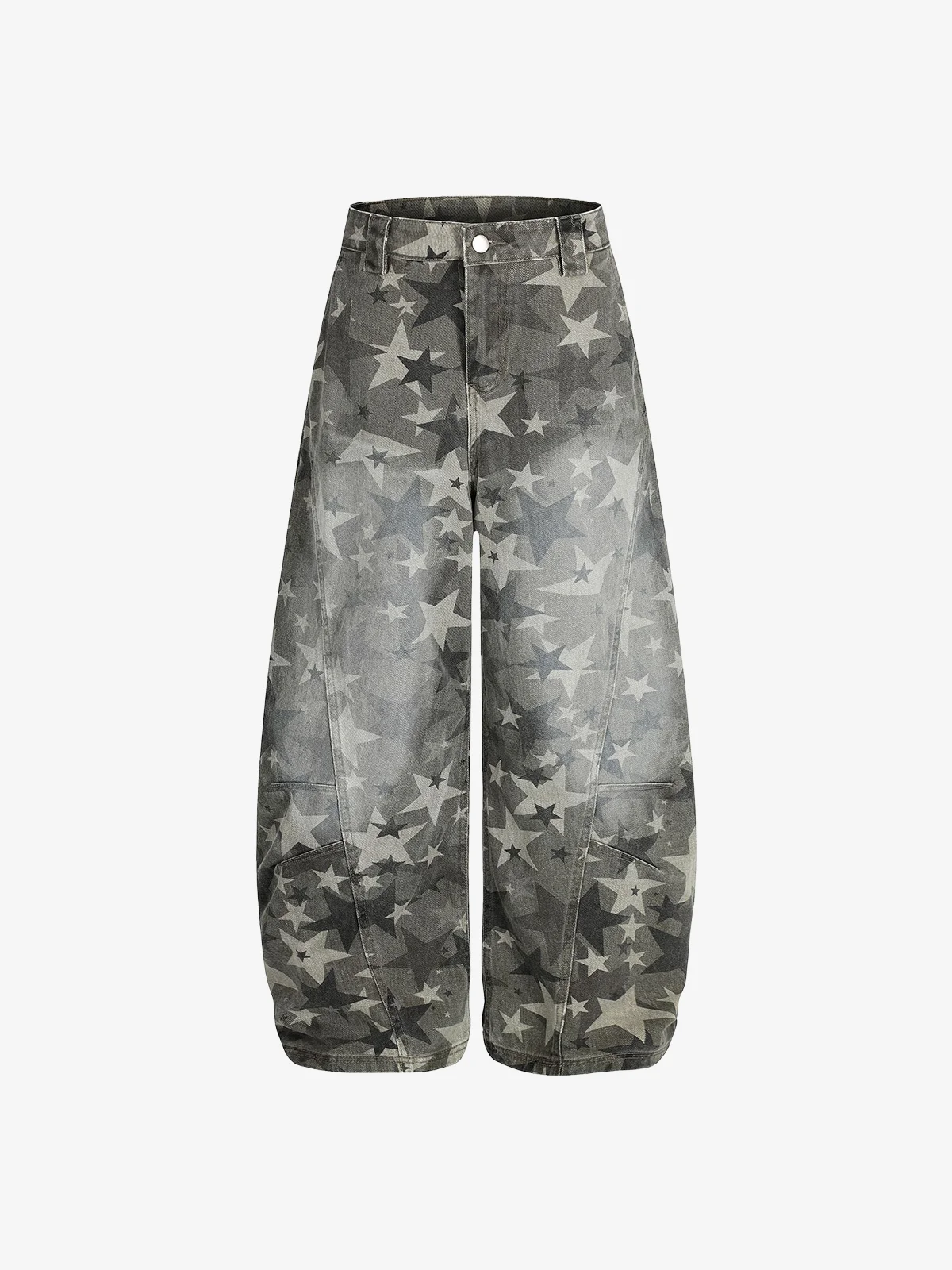 Camouflage Actchic Camouflage Star Baggy Cargo Jeans Front