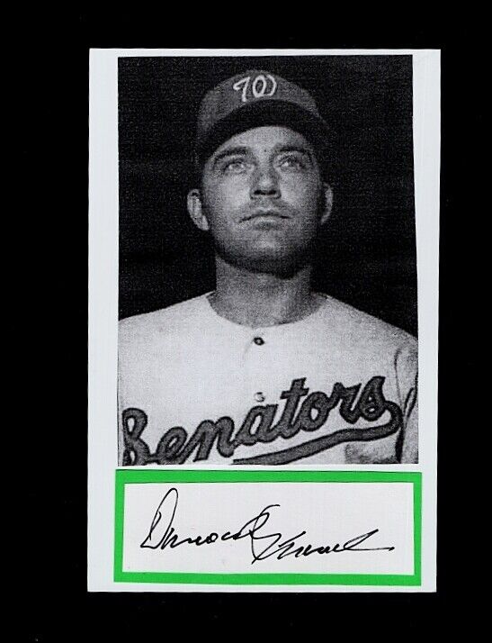 DAROLD KNOWLES-WASHINGTON SENATORS 4X6 AUTOGRAPHED CUT W/Photo Poster painting