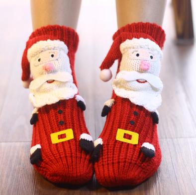 Christmas Creative 3D Design Snowman Floor Socks