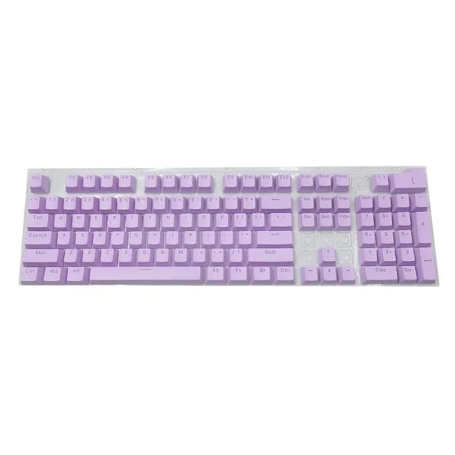 104Pcs/Set ABS Universal Backlit Key Cap Keycaps for Cherry Mechanical Keyboard Computer Peripherals for Cherry/Kailh/Gateron