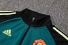 Joyfball 2024/2025 Manchester United Long Zipped Jacket Black Football Jersey 1:1 Thai Quality