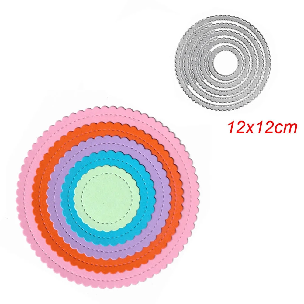 Square Star Heart Rectangle Circle Dies Frame Metal Cutting Die For DIY Scrapbooking Paper Cards Die Cuts Photo Album Making