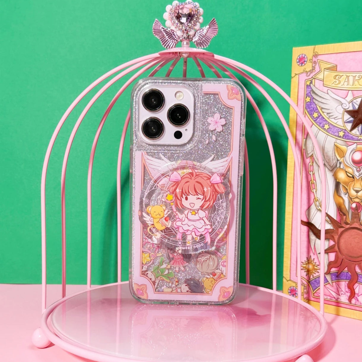 Sakura peripheral quicksand phone case