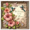 DIY Hummingbird Flowers Diamond painting pendant(Single-Sided)