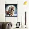 Diamond Painting-5D Full Round Drill Xmas Horse(40*40 CM)