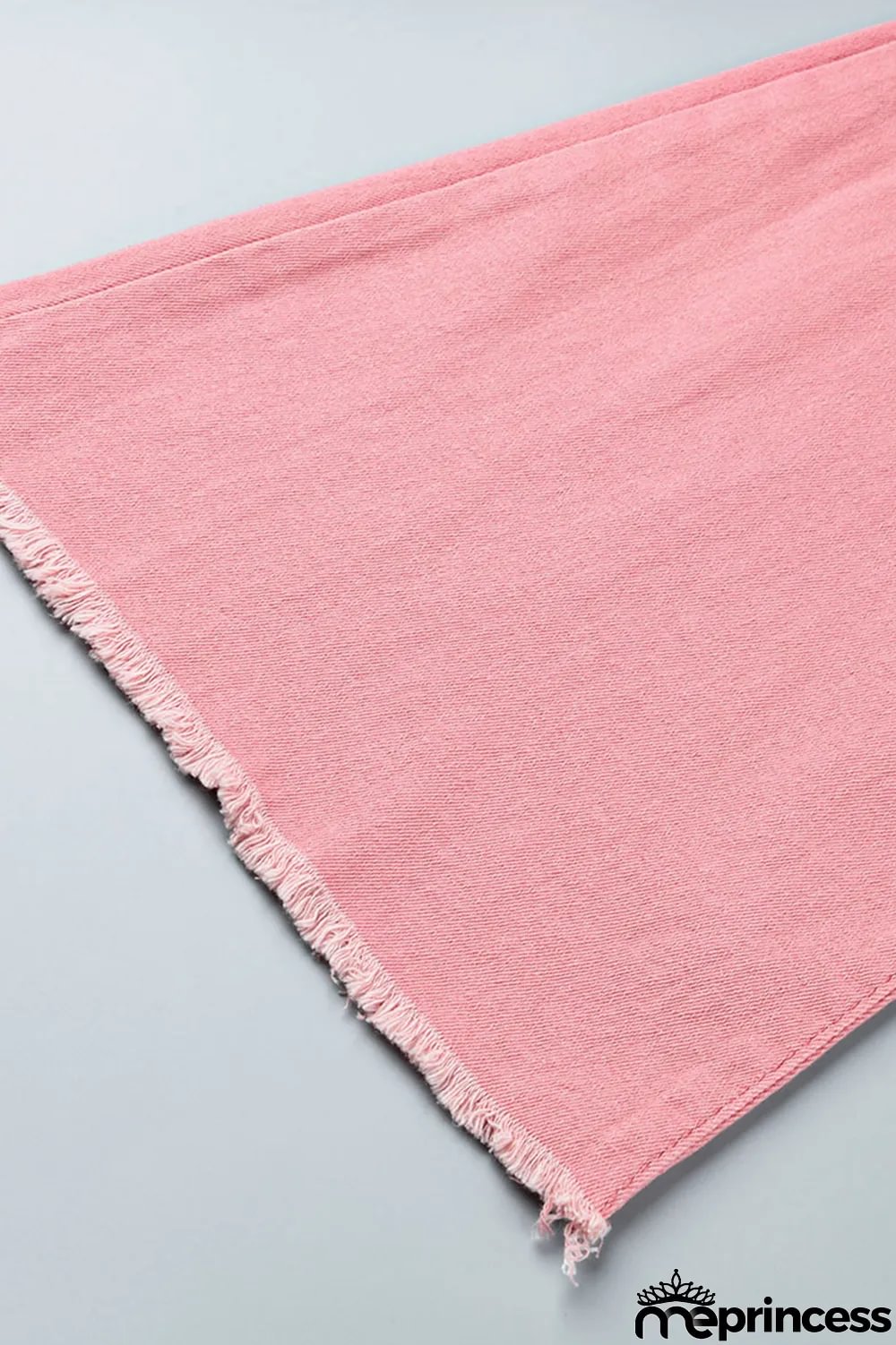 Pink Fashion Casual Denim Flared Pants