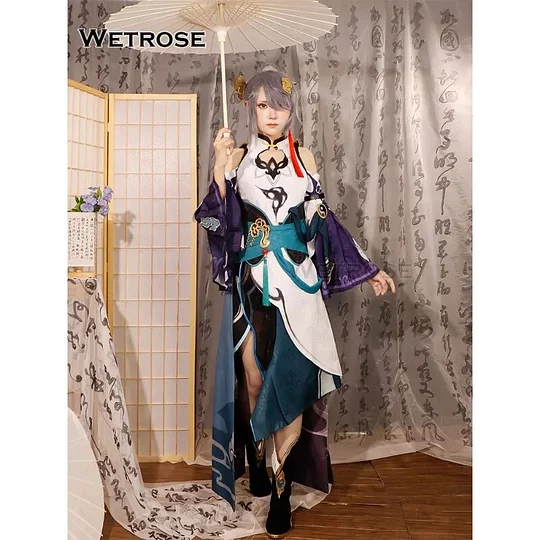 [Wetrose] In Stock Azure Empyrea Cosplay Cos Costume Honkai Impact 3rd Fu Hua Fuhua Kumo Sumi Tanshin Full Set Wig New Year Xmas
