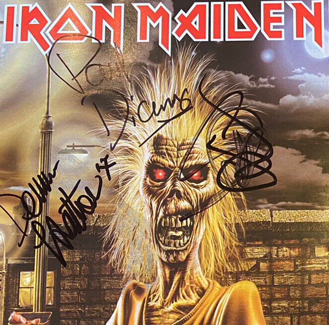 Iron Maiden - Self Titled Signed Autographed Cd