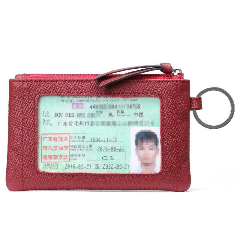Vintage Leather Wallets Business Clutch Bags Card Holder