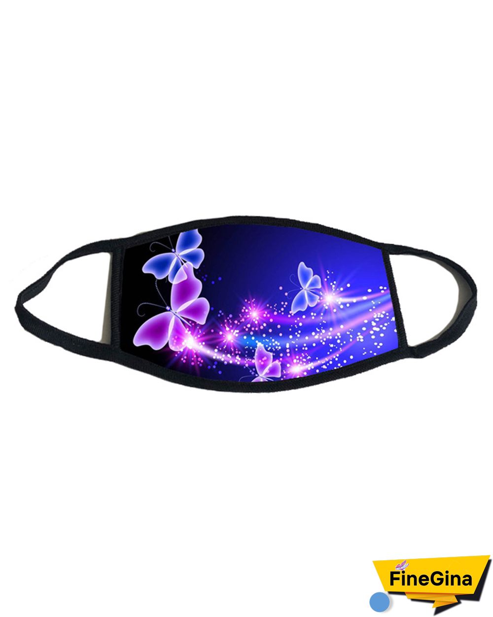 Butterfly Print Breathable Mouth Mask Washable And Reusable