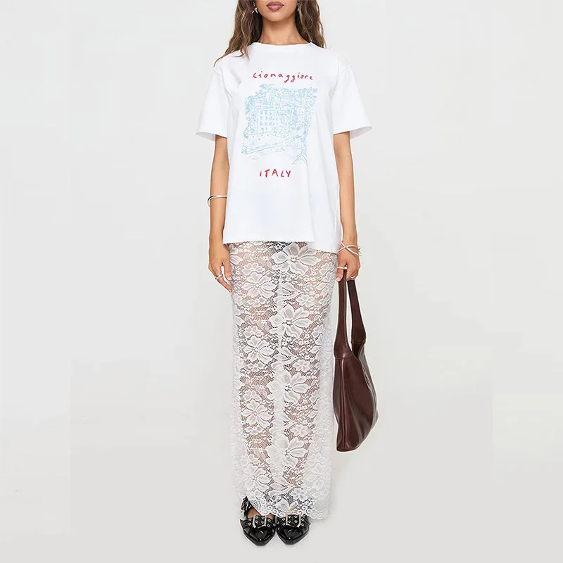 Wongn Wongn 2024 Summer Hot Style Fashion Versatile Lace Perspective Sexy Dress Can Be Worn