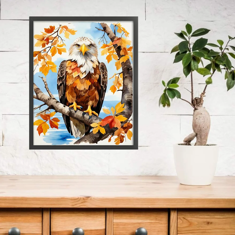 DIY Stamped Cross Stitch 11CT Full Embroidery 40*50cm - Eagle In The Woods