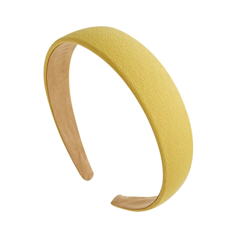 Retro Minimalist Women’s Solid Color Flower Cloth Hair Band