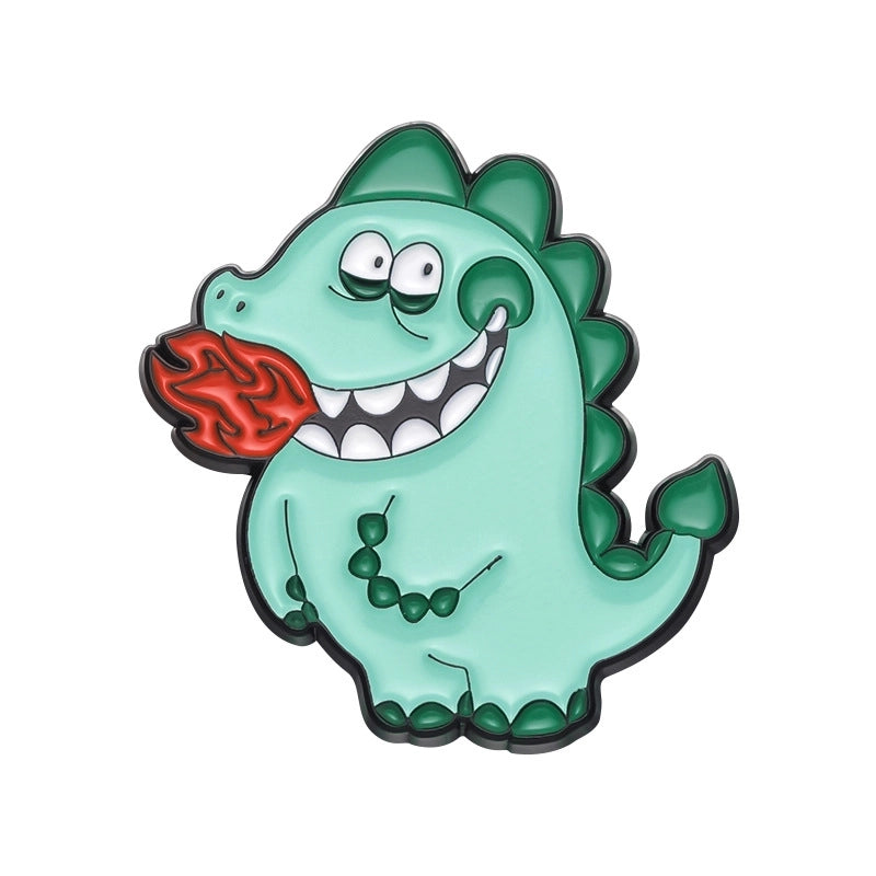 Cartoon Style Snake Shark Alloy Stoving Varnish Plating Unisex Brooches