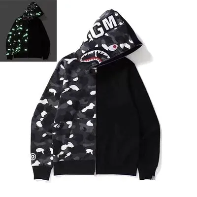 JESSIC Camouflage Classic Sweater Thin Zipper Hoodie Couple Sweater Zip Hoodie Women Jacket Coat 2021 New