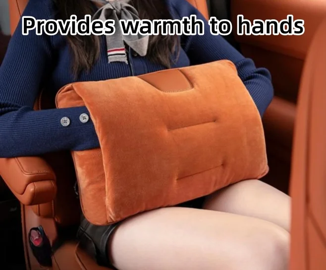 Four-in-one car pillow, quilt, hand warmer, and seat and waist support