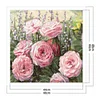 Pink Rose Flower-11CT Stamped Cross Stitch 48*48cm
