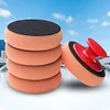 6 Pcs Car Wax Washing Polishing Sponge Applicator Pad Gripper Handle Polish Pad
