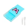 Multi-Section Diamond Painting Tray Kit 5D DIY Drills Plate with Spoon & Brush Set