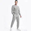 Mens 2 Piece Jacquard Sweatsuit Outfits Hoodie Sweatshirt & Joggers Sweatpants Set Tracksuit
