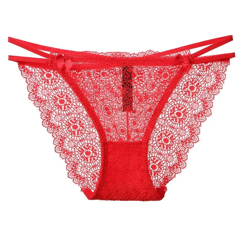 1pcs Double Strap Panties Sexy Lace Briefs Lingerie Good Quality Soft Fashion New Female Panties Sexy Underwear For Woman