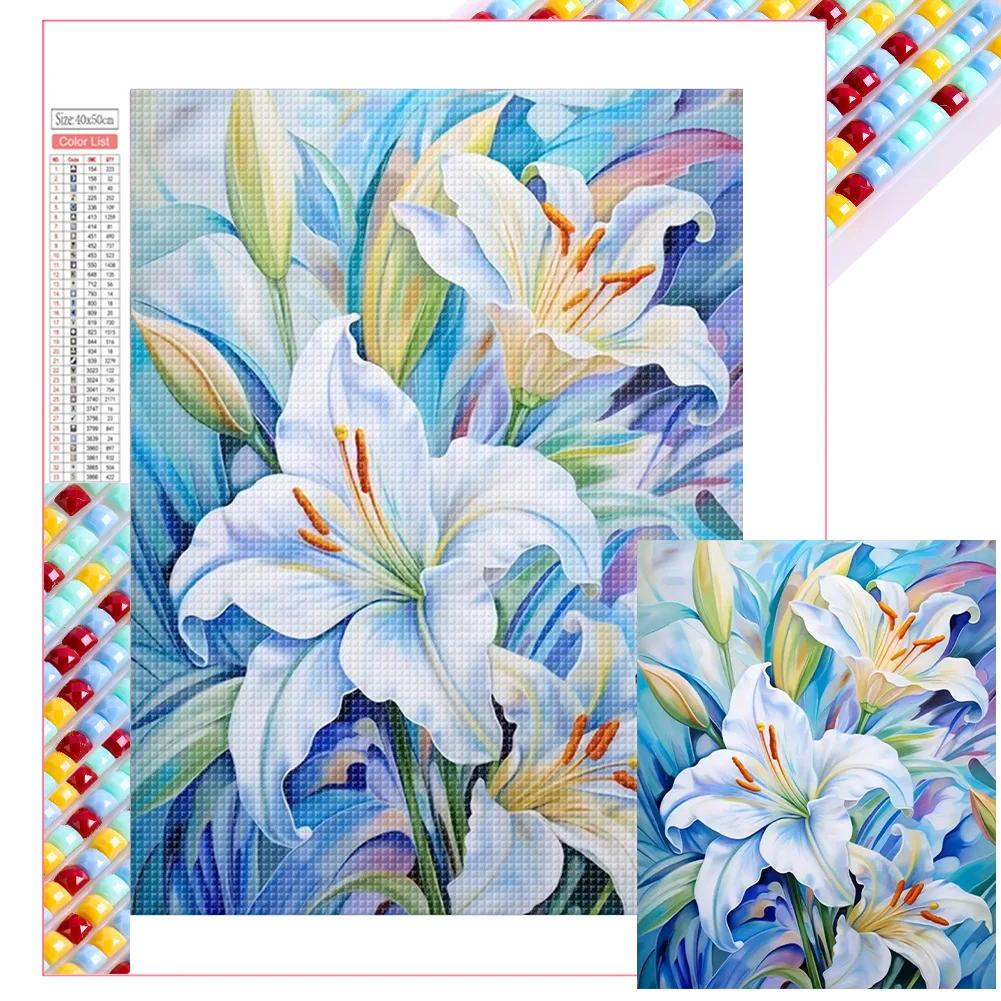 Full Square Diamond Painting - Flowers Rabbit(Canvas|45*55cm)