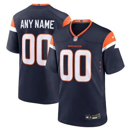 Youth Denver Broncos Nike Navy Alternate Game Custom Jersey