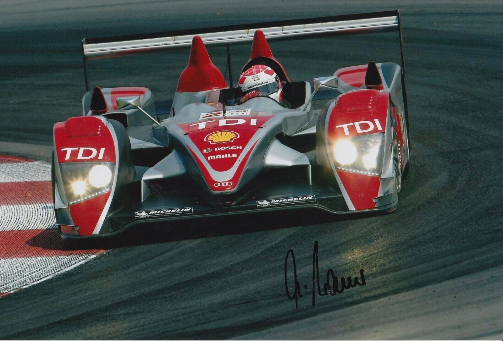 Marco Werner Hand Signed 12x8 Photo Poster painting - Audi Le Mans Autograph 1.