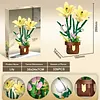 Artificial Flower Building Blocks for Adults Women for Home Office Decor (Lily)