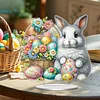 Diamond Painting Acrylic Easter Bunny Tabletop Ornaments Decorations for Adult Beginner Home Decor DIY Crafts Gift