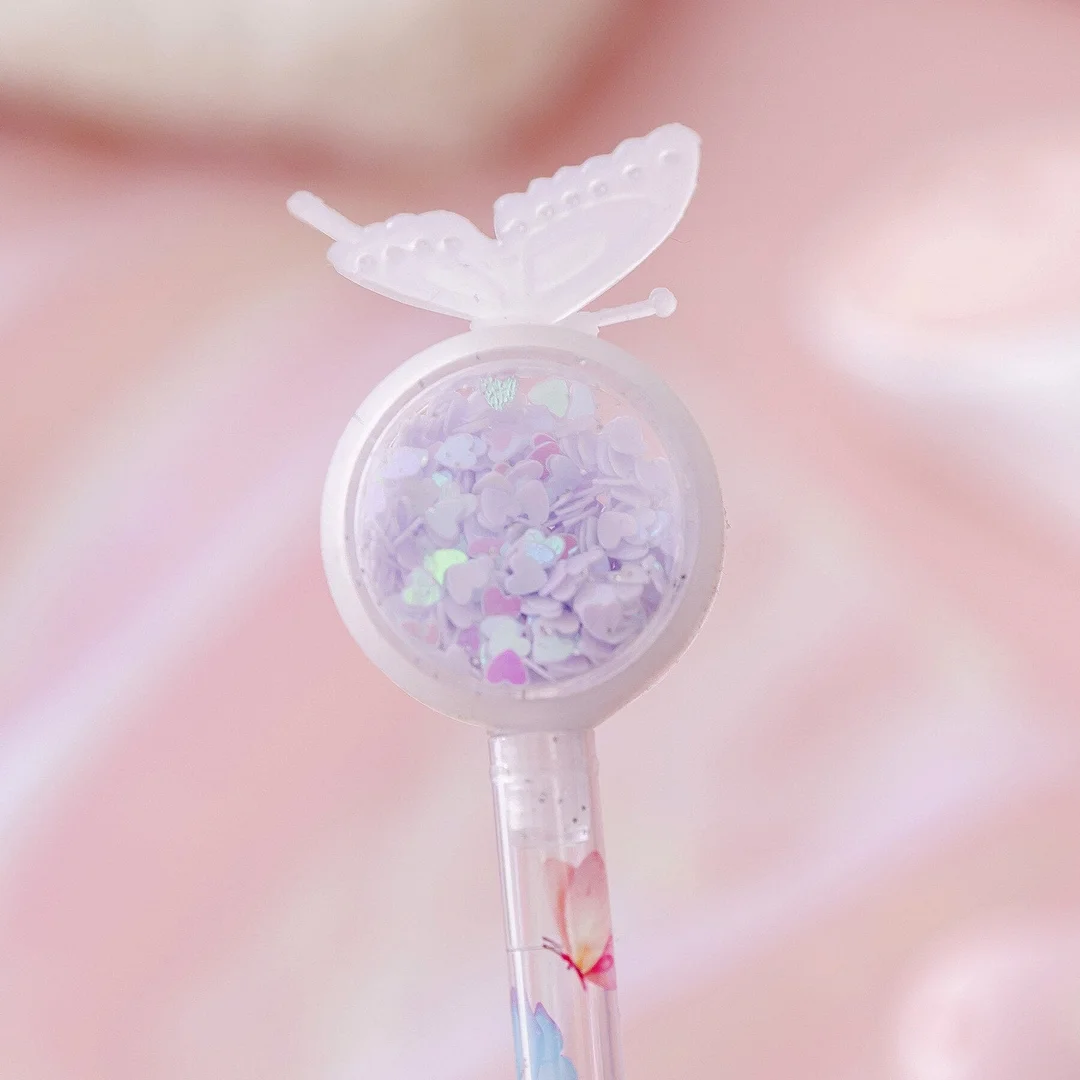 1 Piece Lytwtw's Stationery Cute Kawaii Rabbit Butterfly Elk Gel Pen School Office Supplies Creative Sweet Pretty Lovely Pen